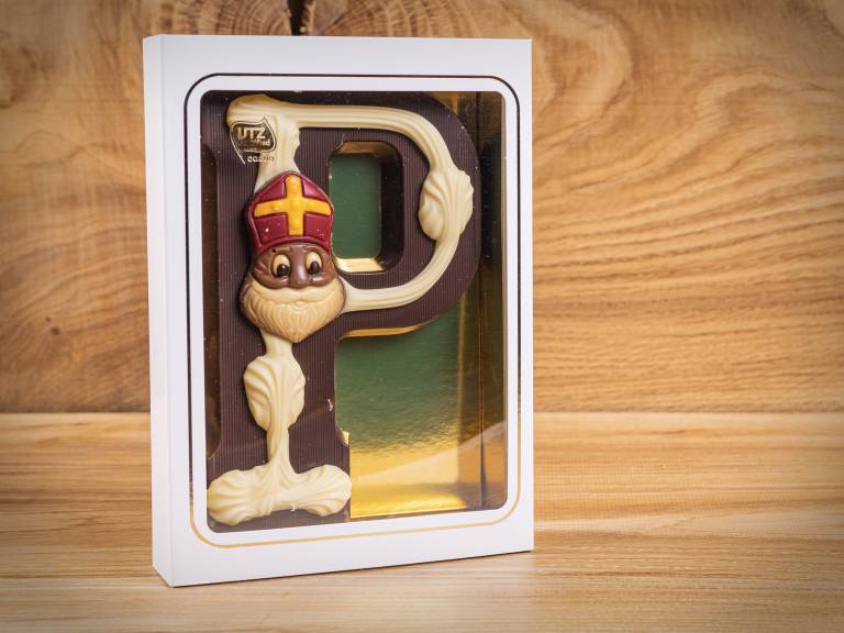 Handgemaakte Alfabet Chocoladeletter P Puur
