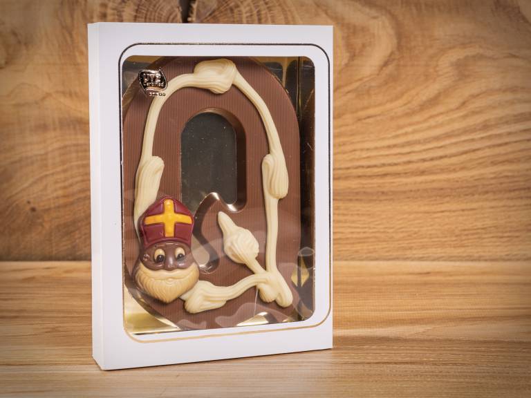 Handgemaakte Alfabet Chocoladeletter Q Melk