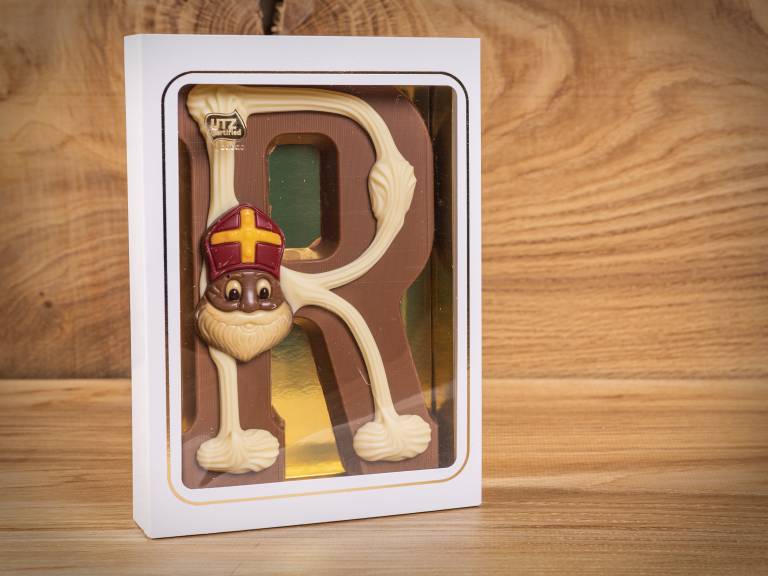 Handgemaakte Alfabet Chocoladeletter R Melk