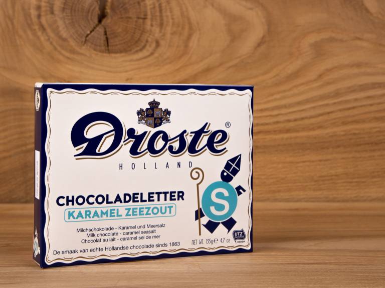Droste Chocoladeletter Melk S Caramel Zeezout