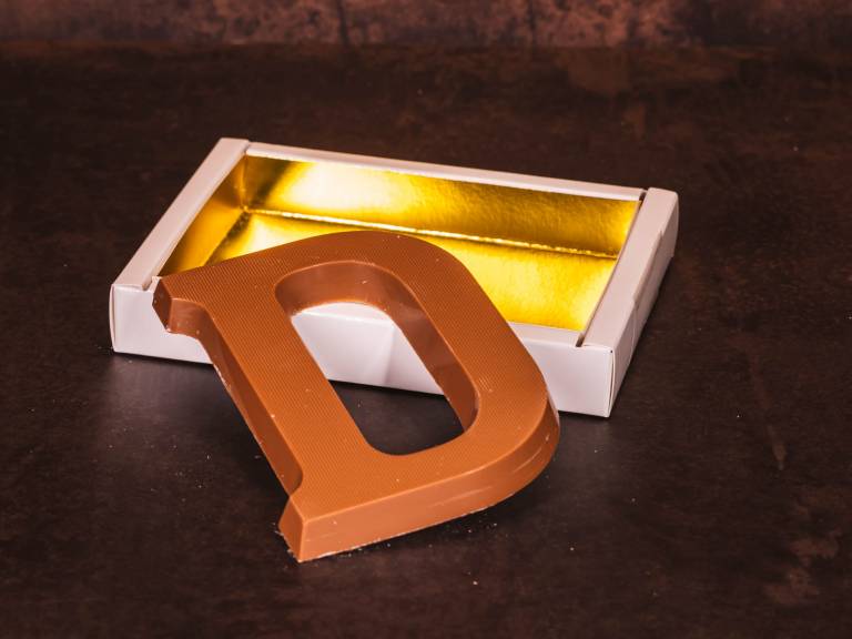 Standaard Chocoladeletter D - Melk - 135 gram