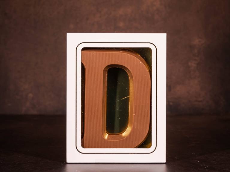 Standaard Chocoladeletter D - Melk - 135 gram