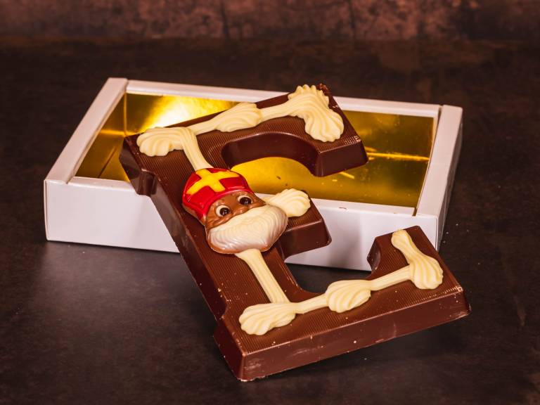 Handgemaakte Alfabet Chocoladeletter E Puur