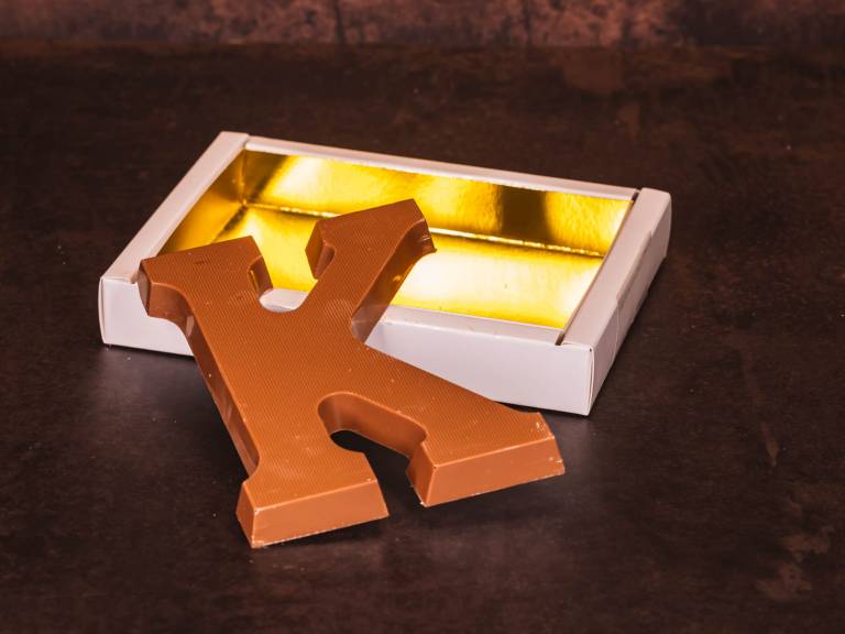 Standaard Chocoladeletter K - Melk - 135 gram