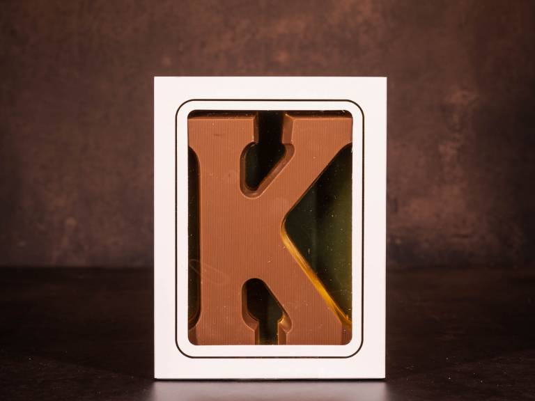 Standaard Chocoladeletter K - Melk - 135 gram