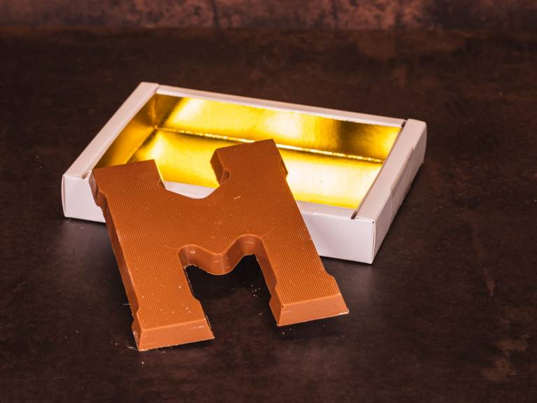 Standaard Chocoladeletter M - Melk - 135 gram