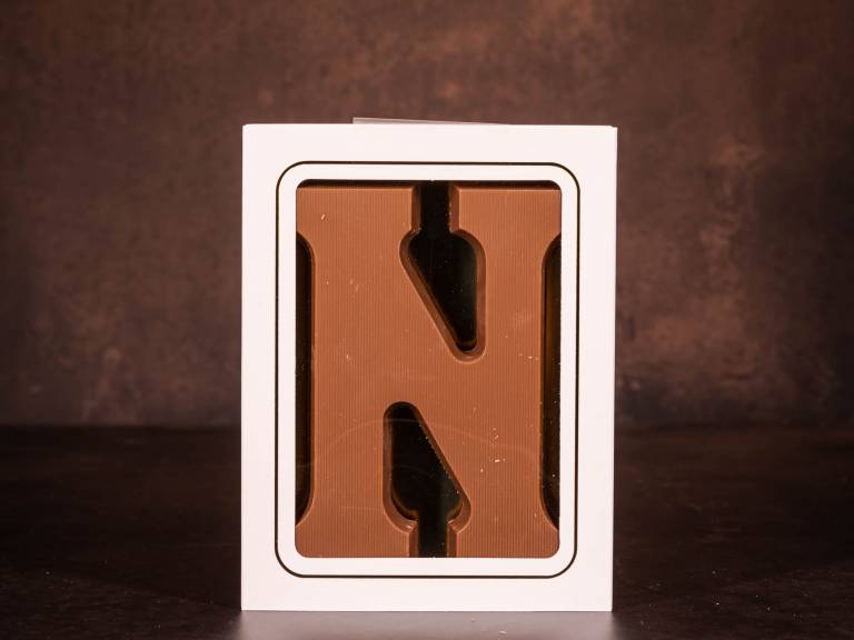 Standaard Chocoladeletter N - Melk - 135 gram
