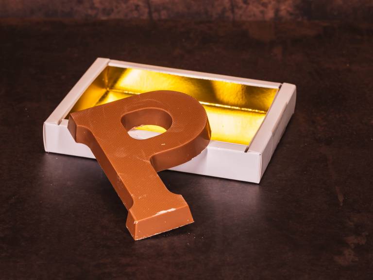 Standaard Chocoladeletter P - Melk - 135 gram