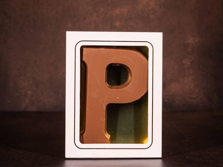 Standaard Chocoladeletter P - Melk - 135 gram