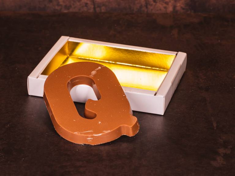 Standaard Chocoladeletter Q - Melk - 135 gram