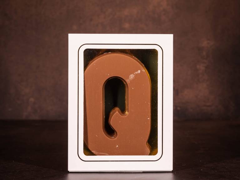 Standaard Chocoladeletter Q - Melk - 135 gram