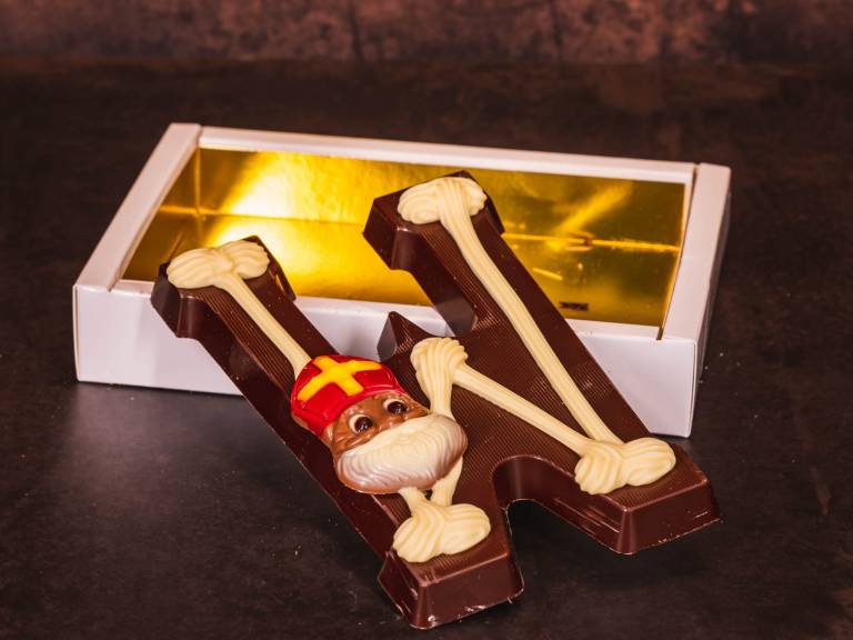 Handgemaakte Alfabet Chocoladeletter W Puur