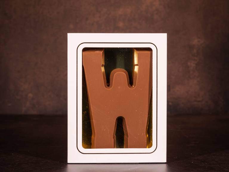 Standaard Chocoladeletter W - Melk - 135 gram