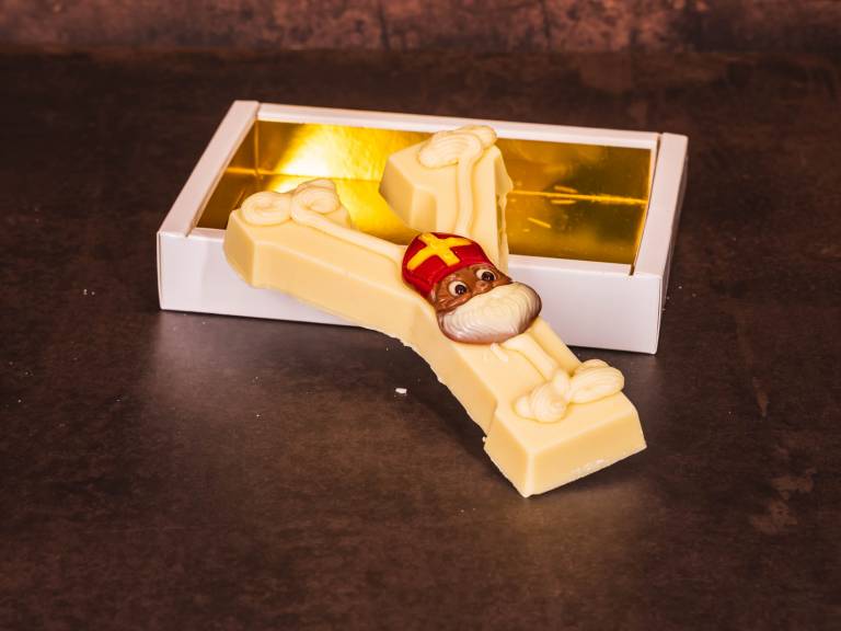 Handgemaakte Alfabet Chocoladeletter Y Wit