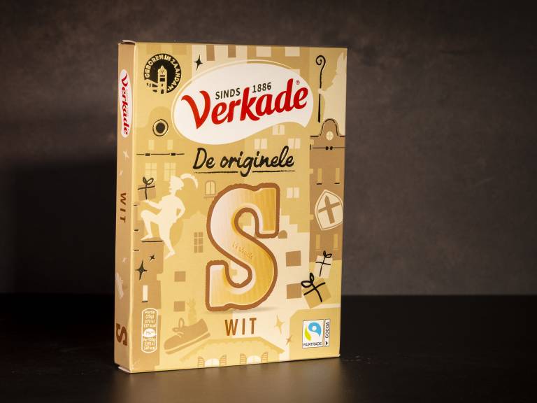 Verkade Chocoladeletter S wit