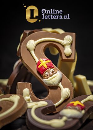 Luxe chocoladeletters 240 gram bestellen