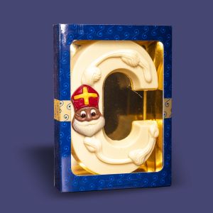 Luxe Chocoladeletter Wit C