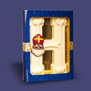 Luxe Chocoladeletter Wit H