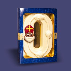 Luxe Chocoladeletter Wit O