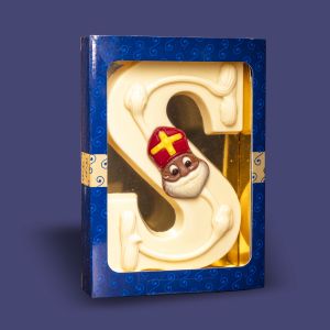 Luxe Chocoladeletter Wit S